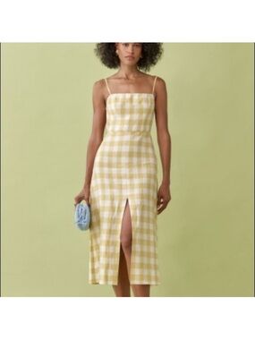 NWT reformation Nia linen dress